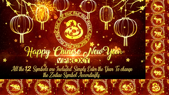 Chinese New Year Wishes Openers template preview