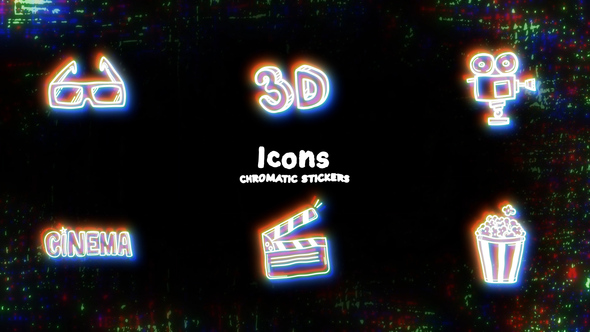 Icons Chromatic Stickers alt