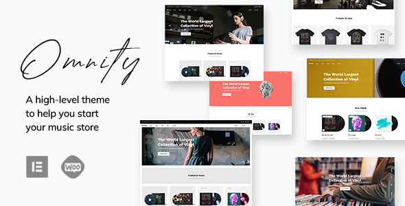 Omnity - Music Store WordPress Theme