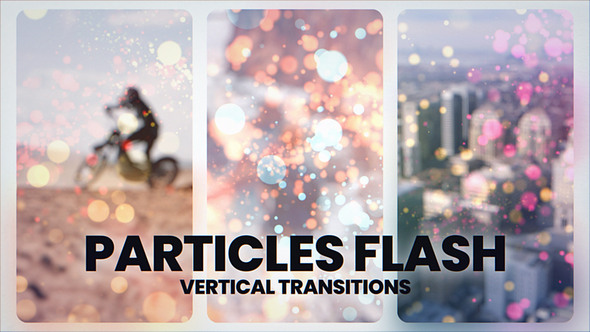Vertical Particles Transitions Elements template preview