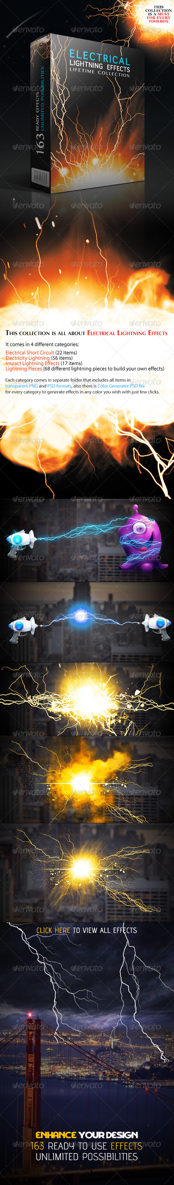 Electrical Lightning Effects Collection - Miscellaneous Graphics