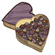 Valentine Heart Chocolate Box with Various Chocolates