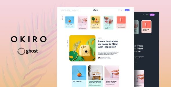 Okiro - Multipurpose Ghost Blog Theme