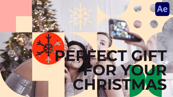 Bold Bauhaus Xmas Openers template preview