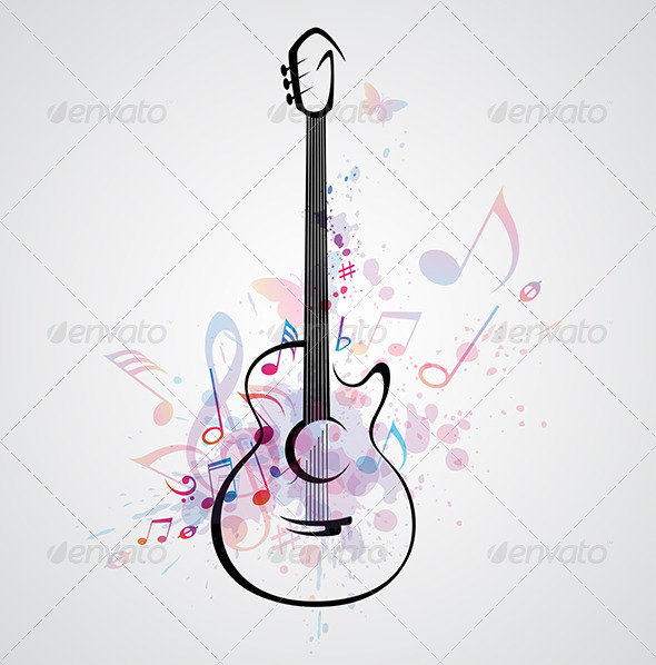 Stylized Guitar - Miscellaneous Vectors