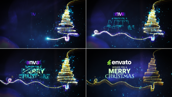 Christmas Wishes // Christmas Magic Intro Openers template preview