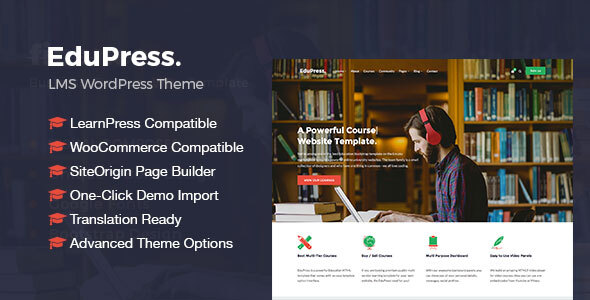 EduPress | Responsive LMS, University Education WordPress Theme