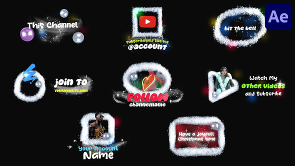 Stopmotion Christmas Snow Lower Thirds | After Effects Elements template preview