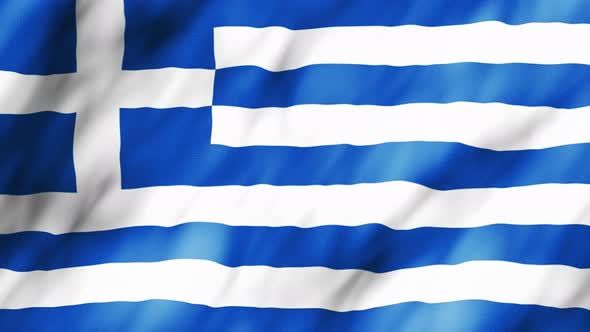 4k Flag of Greece