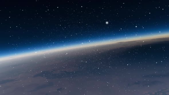 Earth Horizon From Space By Worldmusic Videohive
