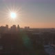Wonderful Sunset with Sharp Rays on the Background of the City in Winter Aerial Evening View - VideoHive Item for Sale