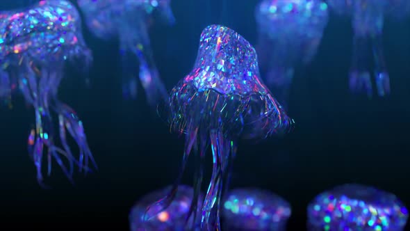 Diamond Jellyfish Floating Upwards alt