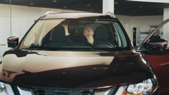 Lady in a Car Salon alt