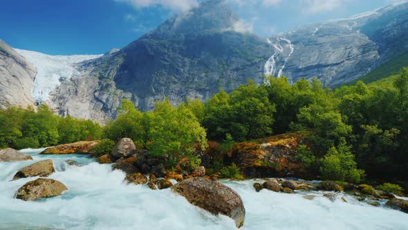 Pan Shot: The Incredible Nature of Norway Is a Turbulent River alt