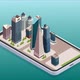 Isometric Building On Mobile 01 - VideoHive Item for Sale