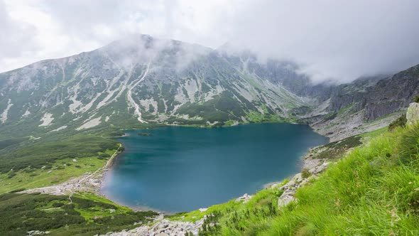 The Black Pond Gasienicowy in Tatra mountains