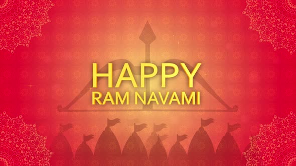 Ram Navami 2022 background with 3d text alt