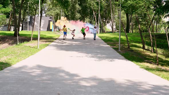 Skaters at the skatepark alt