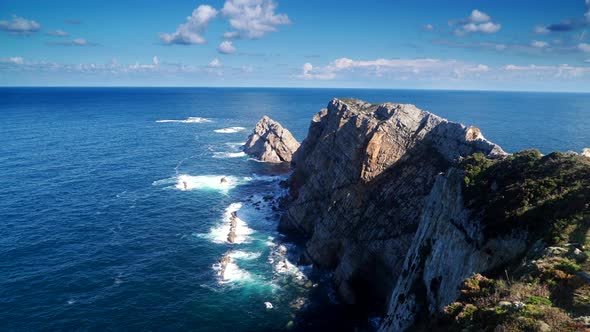 Cabo de Penas Cliffs, Asturias Spain. Timelapse