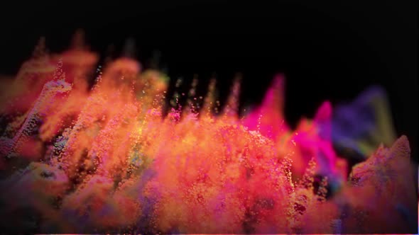 Animated Bright Landscape of Particles alt