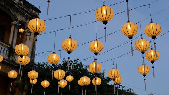 Yellow Lanterns in Old Quarter of Hoi An, Vietnam