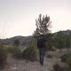 Man Traveler Walks and Has a Good Time on the Rocky Island of Mallorca