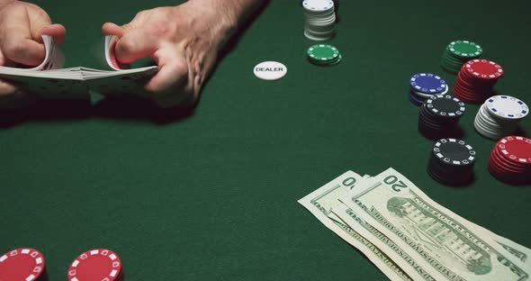 Shuffling and Dealing Poker Cards 45B