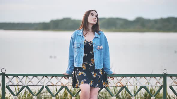 Portrait of a Lonely Girl By a Lake alt