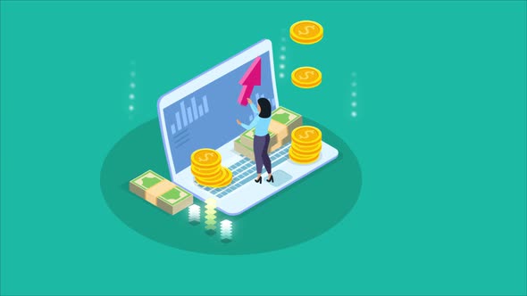 Isometric Business Growing 4K alt