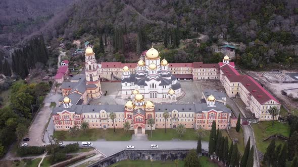 New Athos. Akhali Atoni. Monastery. Temples of Georgia and Abkhazia.