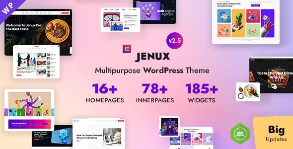 Jenux - Responsive Multipurpose Elementor WordPress Theme