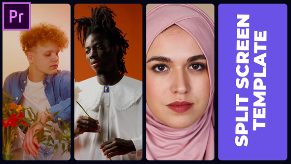 Multiscreen Slideshow Inspiring MOGRT for Premier Pro Premiere Pro template preview