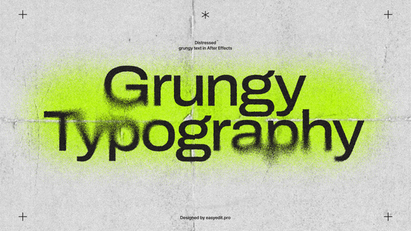Grungy Typography Titles template preview