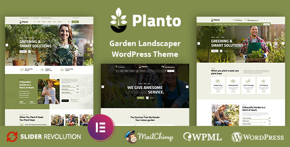 Planto - Landscape Gardening WordPress Theme