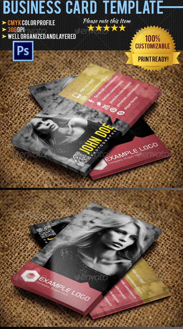 Photographer Business Card 07 - Industry Specific Business Cards