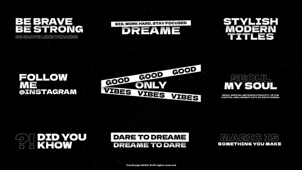 Shadow Text Animation | AE Titles template preview