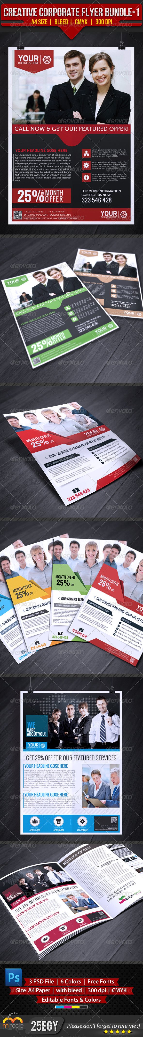 Creative Corporate Flyer Bundle-1 - Corporate Flyers
