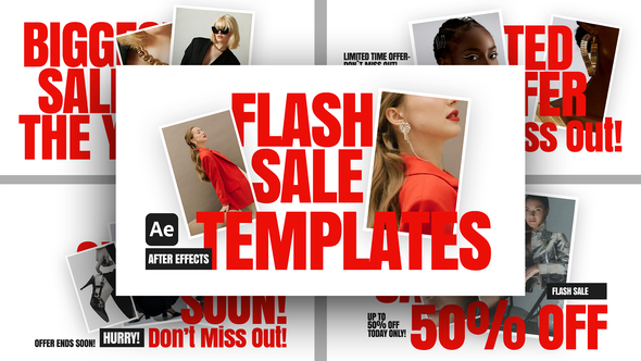 Flash Sale Animated Templates For After Effects Openers template preview