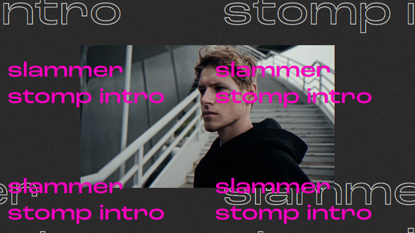 Slammer - Typographic Stomp Intro Openers template preview