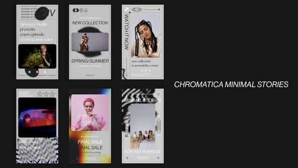 Chromatica - Minimal Fashion Stories Video Displays template preview