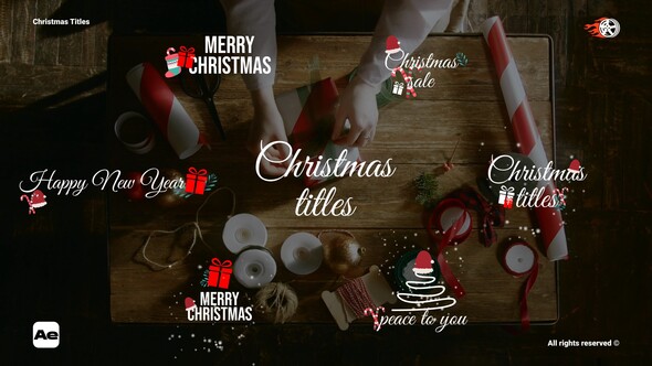 Christmas Titles Titles template preview