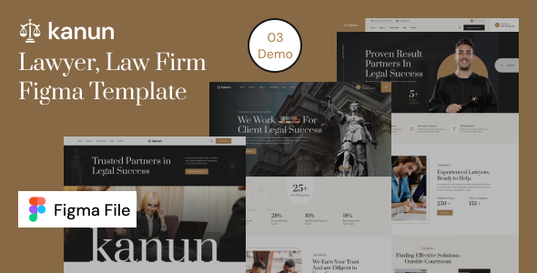 Kanun - Attorney & Law Agency Figma Template