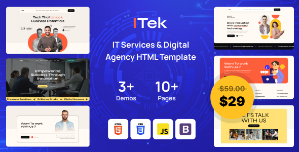 ITek - IT Services & Digital Agency HTML Template