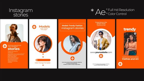 Instagram Fashion Stories 0.2 Premiere Pro template preview
