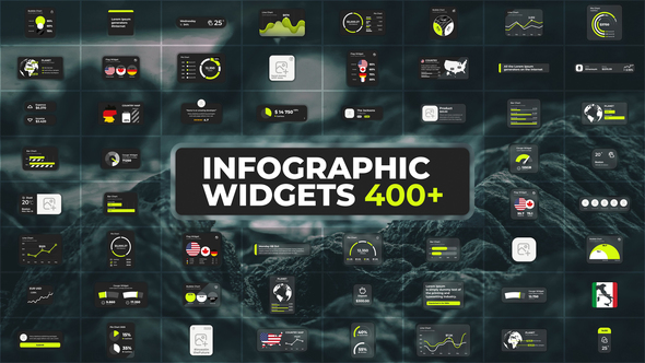 Infographics Pack - Glass Widgets Infographics template preview