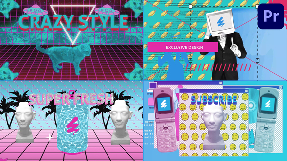 WebPunk for Premiere Pro Premiere Pro template preview