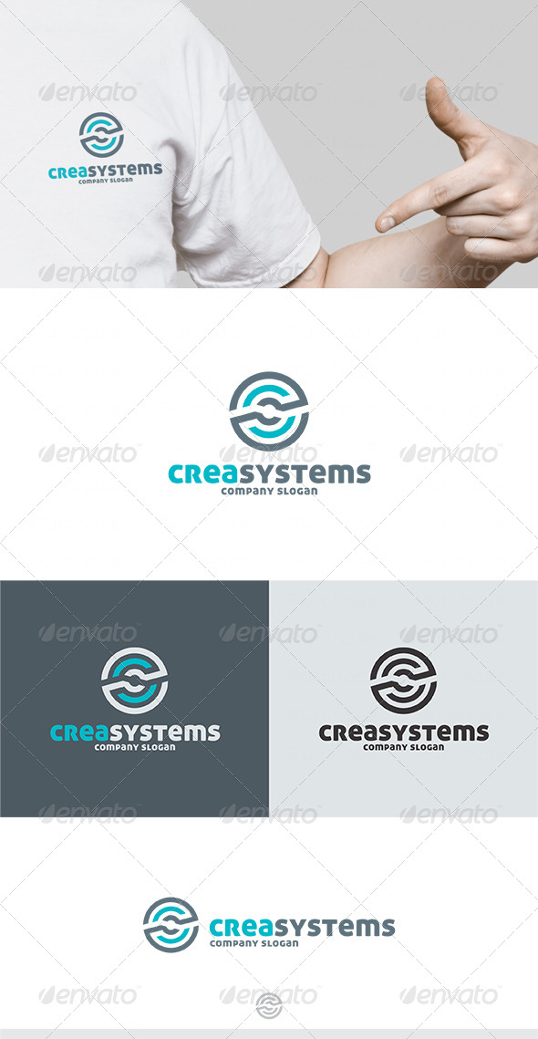 Crea Systems Logo - Letters Logo Templates