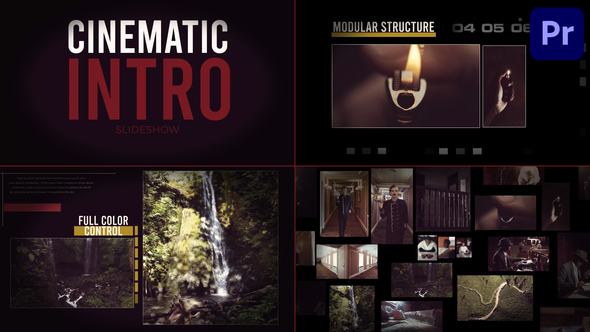 Cinematic Intro Slideshow for Premiere Pro Premiere Pro template preview
