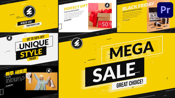 Mega Sale for Premiere Pro Premiere Pro template preview