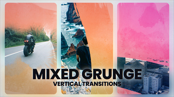 Grunge Vertical Transitions Elements template preview